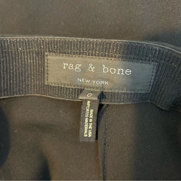 Rag & Bone Simone Black Stretch Ankle Pants Size 0 - Picture 9 of 12